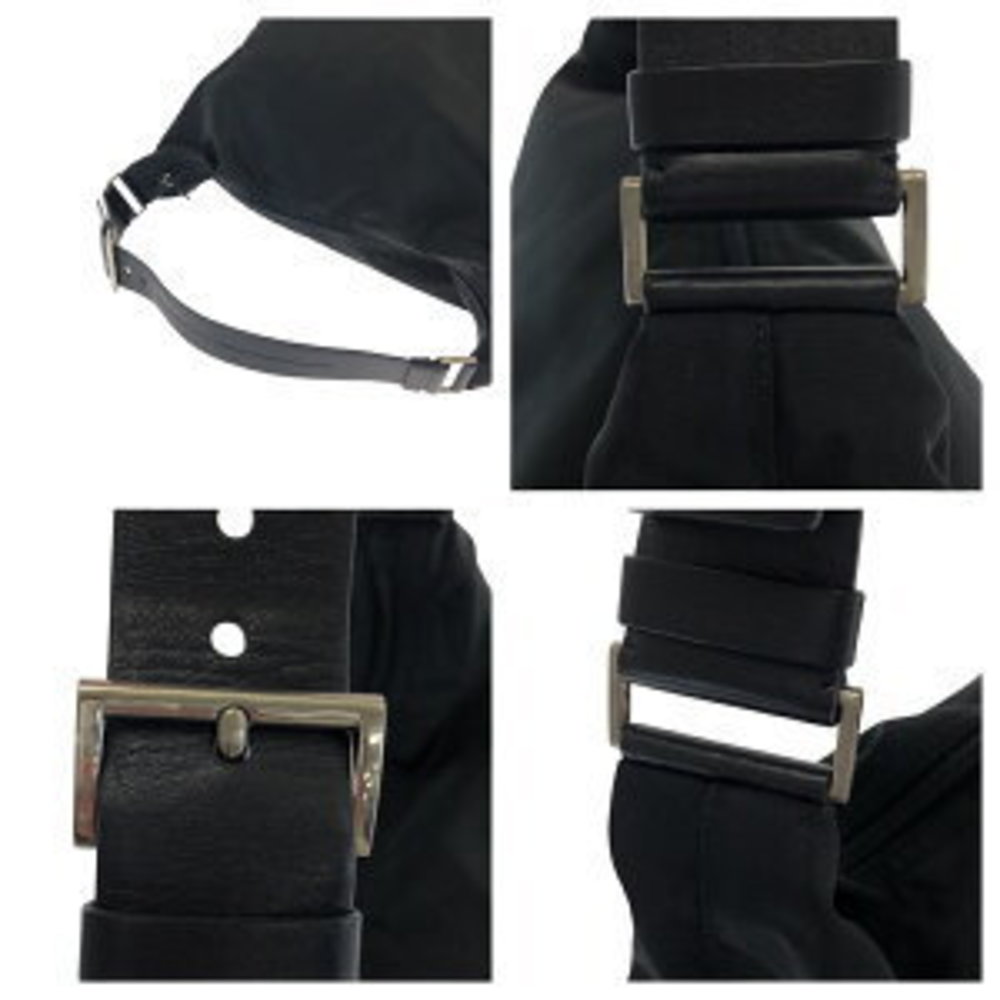 Prada Pouch Black Tessuto Triangular Nylon Handba… - image 4